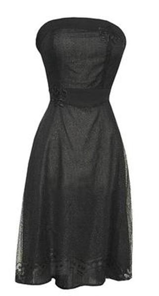 Rosarita black a line dress (UK6/UK8)