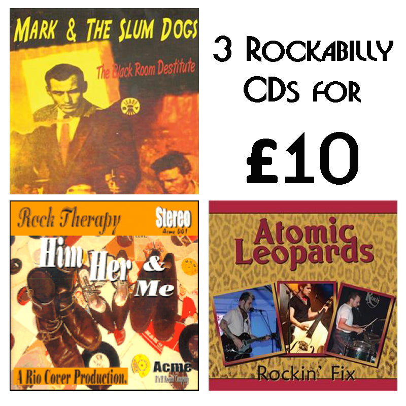 Rockabilly : Atomic Leopards / Rock Therapy / Mark & The Slumdogs CDs