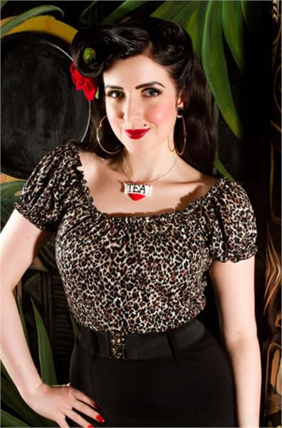 Rose Lee Leopard Wiggle Dress (UK8)
