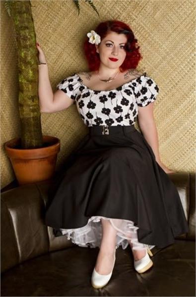Rose Lee White Swing Dress (UK8)