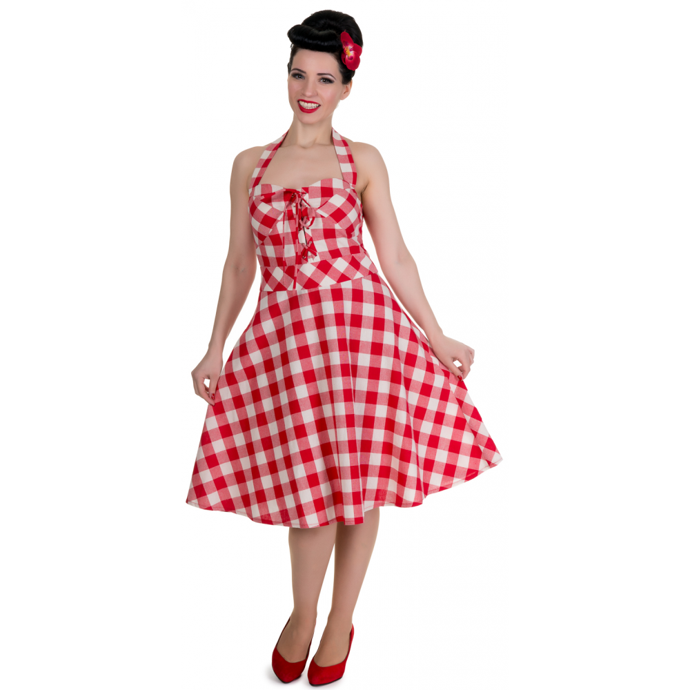 Alice Red and White Gingham Dress (UK8/12)