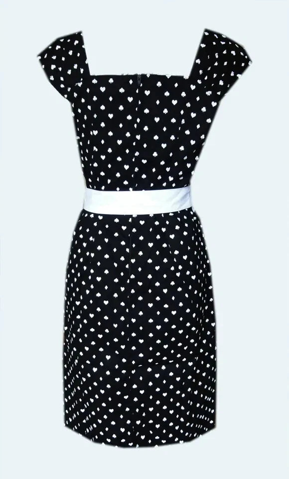 Lady Luck Black Wiggle Dress (UK8/UK10/UK14)