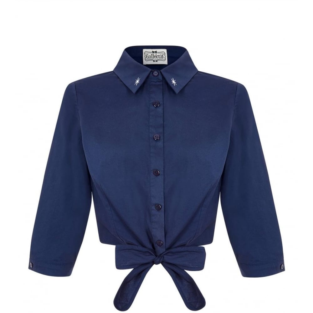 Atomic Sam Tie Navy Blue Shirt (UK16)