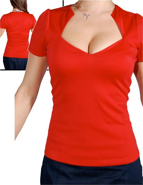 Sophie Fitted Red Top (UK10)