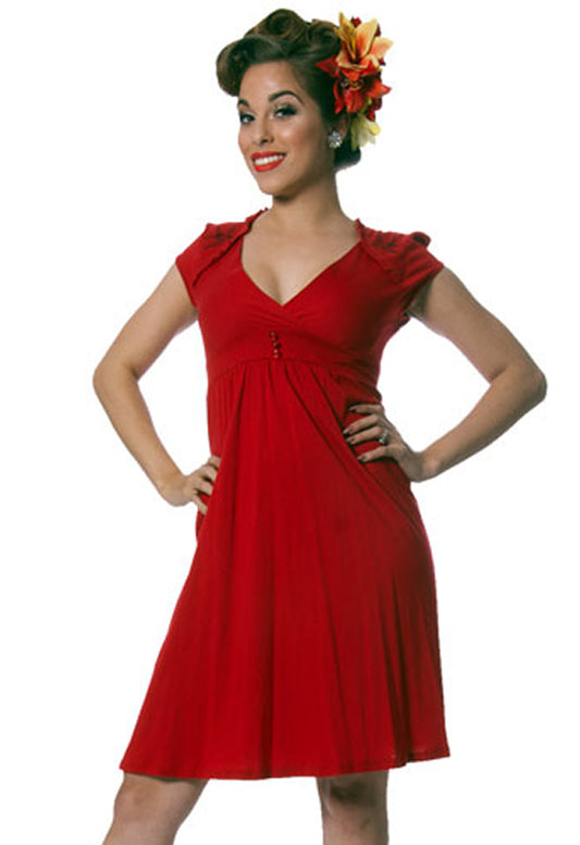 Sparrow Lush Red Dress (UK8/14)