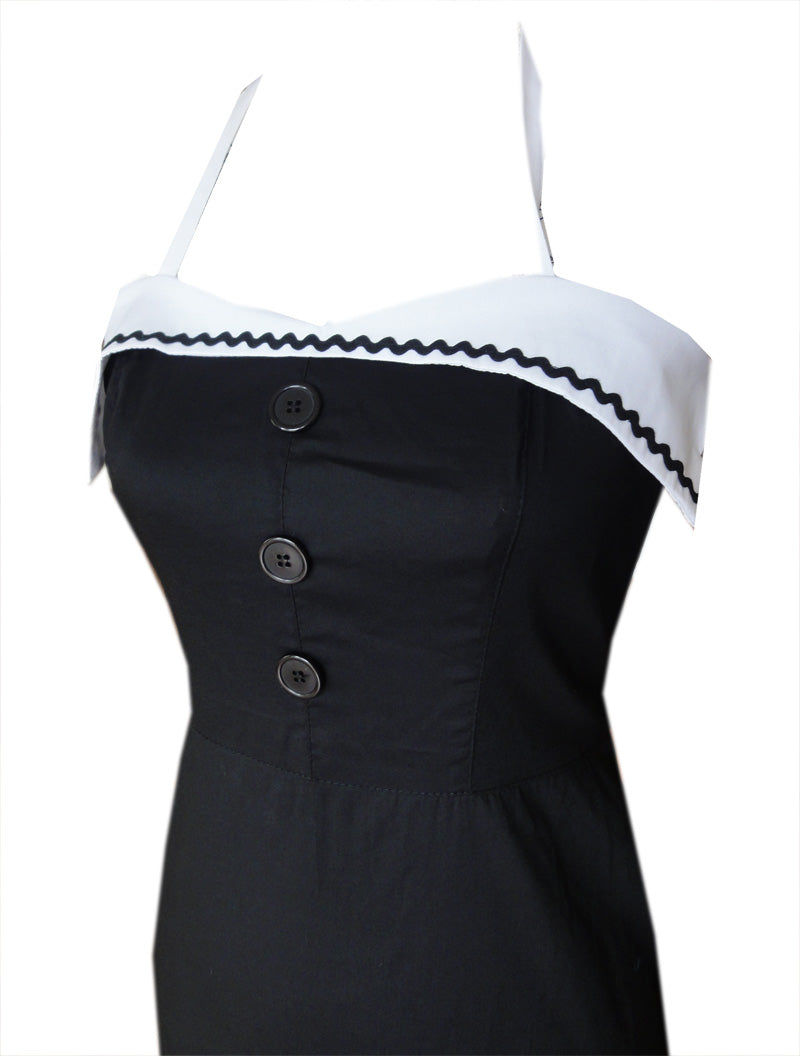 Sailor Sparrow Black Dress (UK6)