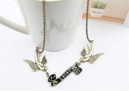 Vintage Inspired Sparrow Necklace