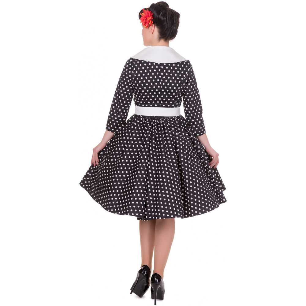 Tiffany Polka Dot Swing Dress (UK8/12/16/18)