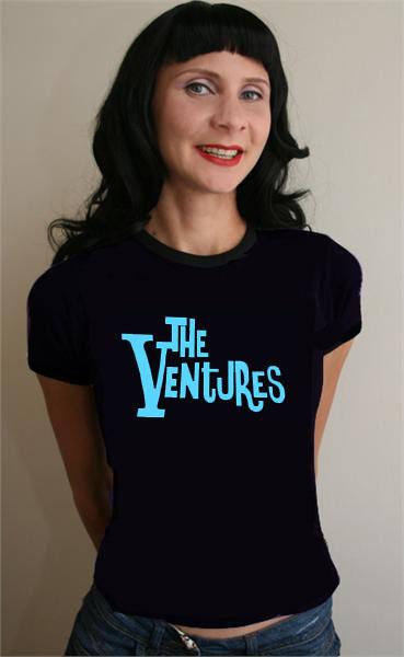 Ventures Logo Black T-Shirt