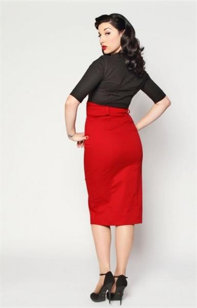 Vogue Red Pencil Skirt (UK8)
