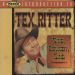 Tex Ritter Sing Cowboy Sing CD 1950s hillbilly country music at Raucous Records.