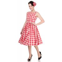Hyacinth 50s Style checkered Swing Dress