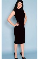 Mod Black Wiggle Dress