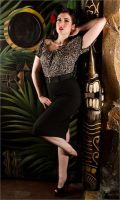 Rose Lee Leopard Wiggle Dress