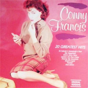 Connie Francis 20 Greatest Hits LP 1950s rock 'n' roll vinyl at Raucous Records.