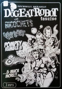 Dog Eat Robot Issue 7 psychobilly rockabilly fanzines and magazines at Raucous Records.