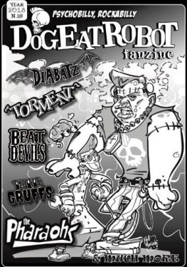 Dog Eat Robot psychobilly fanzine issue 18 at Raucous Records.