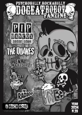 Dog Eat Robot Issue 28 psychobilly magazine at Raucous Records.