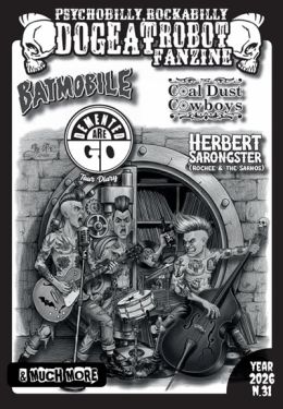 Dog Eat Robot Issue 31 psychobilly fanzine at Raucous Records.