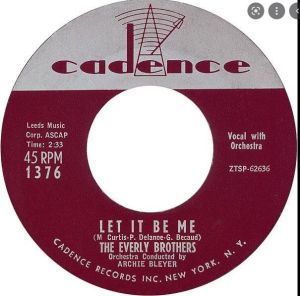 Everly Brothers Let It Be Me 7" vinyl single 1950s rock 'n' roll at Raucous Records.