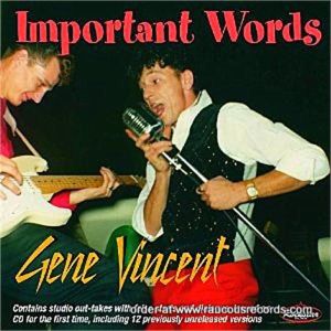 Gene Vincent Important Words CD 1950s rock 'n' roll at Raucous Records.