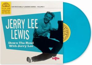 Jerry Lee Lewis Down The Road With Jerry Lee 10" LP coloured 1950s rock 'n' roll vinyl at Raucous Records.