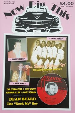 Now Dig This Issue 420 March 2018 1950s rock 'n' roll magazines at Raucous Records.
