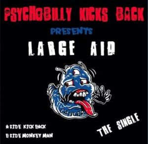 Psychobilly Kicks Back 7" vinyl single at Raucous Records.