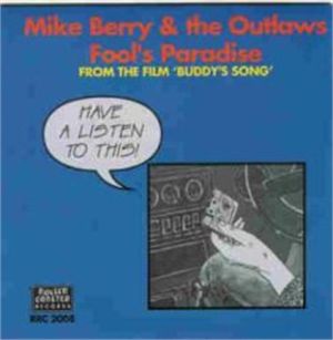 Mike Berry and The Outlaws Fool's Paradise 7" single British rock 'n' roll vinyl at Raucous Records.