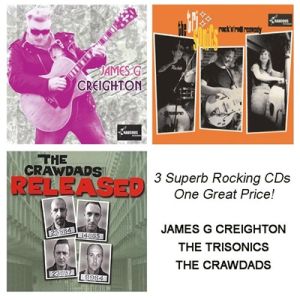 Rockabilly Cds Trisonics  James G Creighton Crawdads 3 CDs