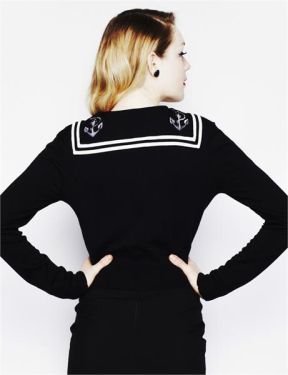 Black Pin-Up Cardigan