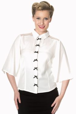 Bows Delight Blouse at Retro Vixens