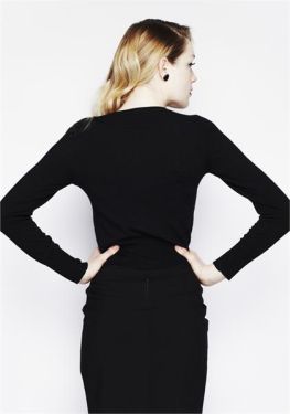 Black Long Sleeve Cardigan