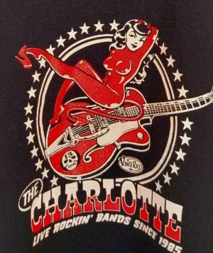The Charlotte t-shirt at Raucous Records.