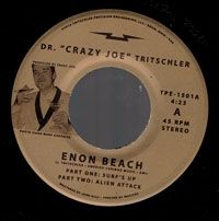 Crazy Joe Tritschler Enon Beach 7" single rockabilly vinyl at Raucous Records.