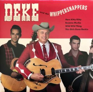 Deke Dickerson and the Whippersnappers Here Kitty Kitty 7" EP rockabilly vinyl at Raucous Records.