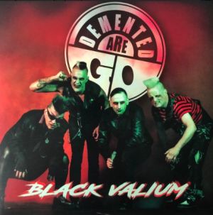 Demented Are Go Black Valium 7" single psychobilly vinyl at Raucous Records.