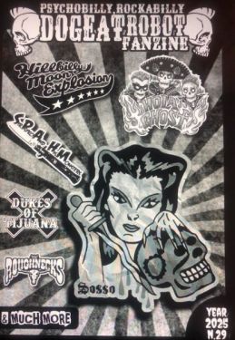 Dog Eat Robot Issue 29 psychobilly fanzine at Raucous Records.