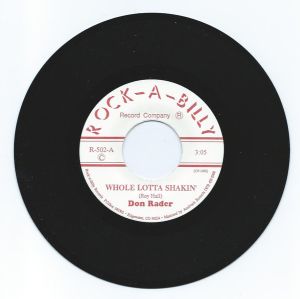 Don Rader Whole Lotta Shakin' 7" single