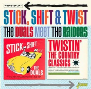 The Duals meet The Raiders Stick Shift and Twist CD surf instrumentals at Raucous Records.