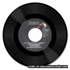 Elvis Presley Are You Lonesome Tonight 7" vinyl single at Raucous Records.
