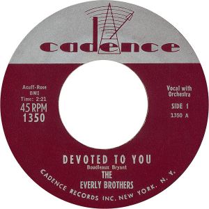 Everly Brothers Devoted To You 7" vinyl single 1950s rock 'n' roll at Raucous Records.