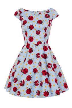 Lady Birds Blue Dress