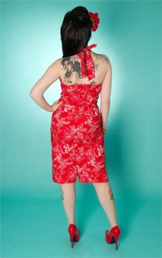 Hawaiian Print Dress