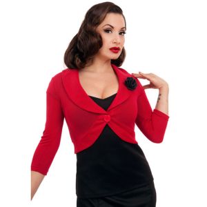 Marilyn Rose Red Bolero at Retro Vixens
