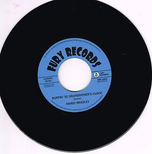 Mario Bradley Boppin' To Grandfather's Clock 7" single rockabilly vinyl at Raucous Records.