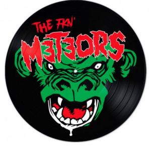 The Meteors Murder Party 7" single picture disc psychobilly vinyl at Raucous Records.