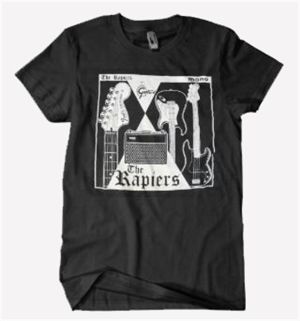 Rapiers Three Guitars T-Shirt rock 'n' roll at Raucous Records.