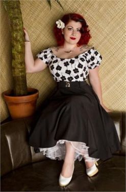 Rose Lee White Rockabilly Swing Dress