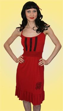 Rose Skull Red Dress